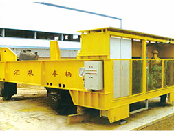 發(fā)電機(jī)組驅(qū)動(dòng)自行走料藍(lán)車