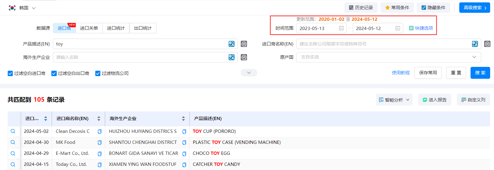 韩国外贸数据,外贸数据,九州ku游官网外贸数据